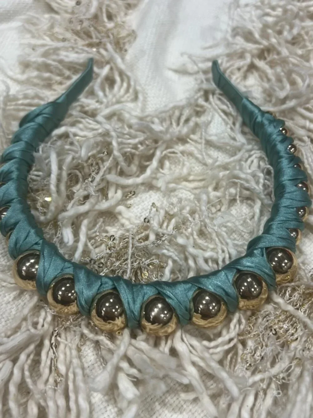 Anthropologie Silky Bauble Headband